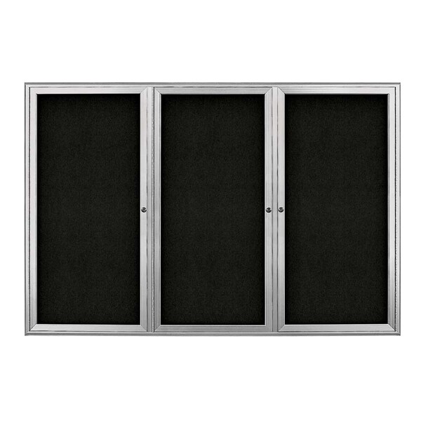 Sliding Door Indoor Enclosed Corkboard, 9